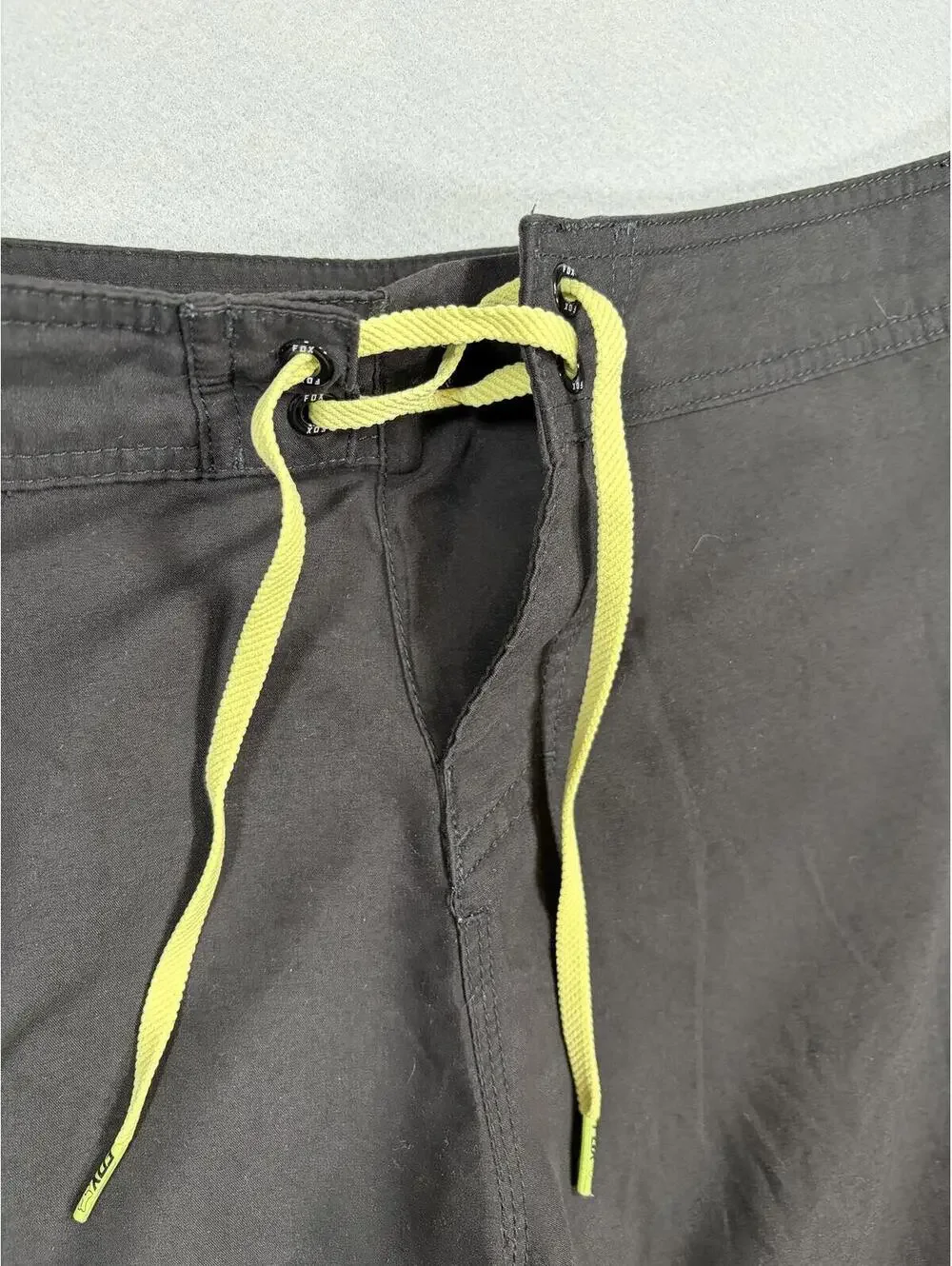 Fox Racing Overhead Boardshorts Men's 34 Black Yellow Swim Trunks Surf Moto MX